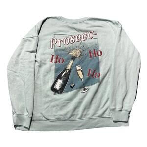 Altard State Women's Prosec-Ho-Ho-Ho  Sweatshirt Pullover Crewneck Christmas XL